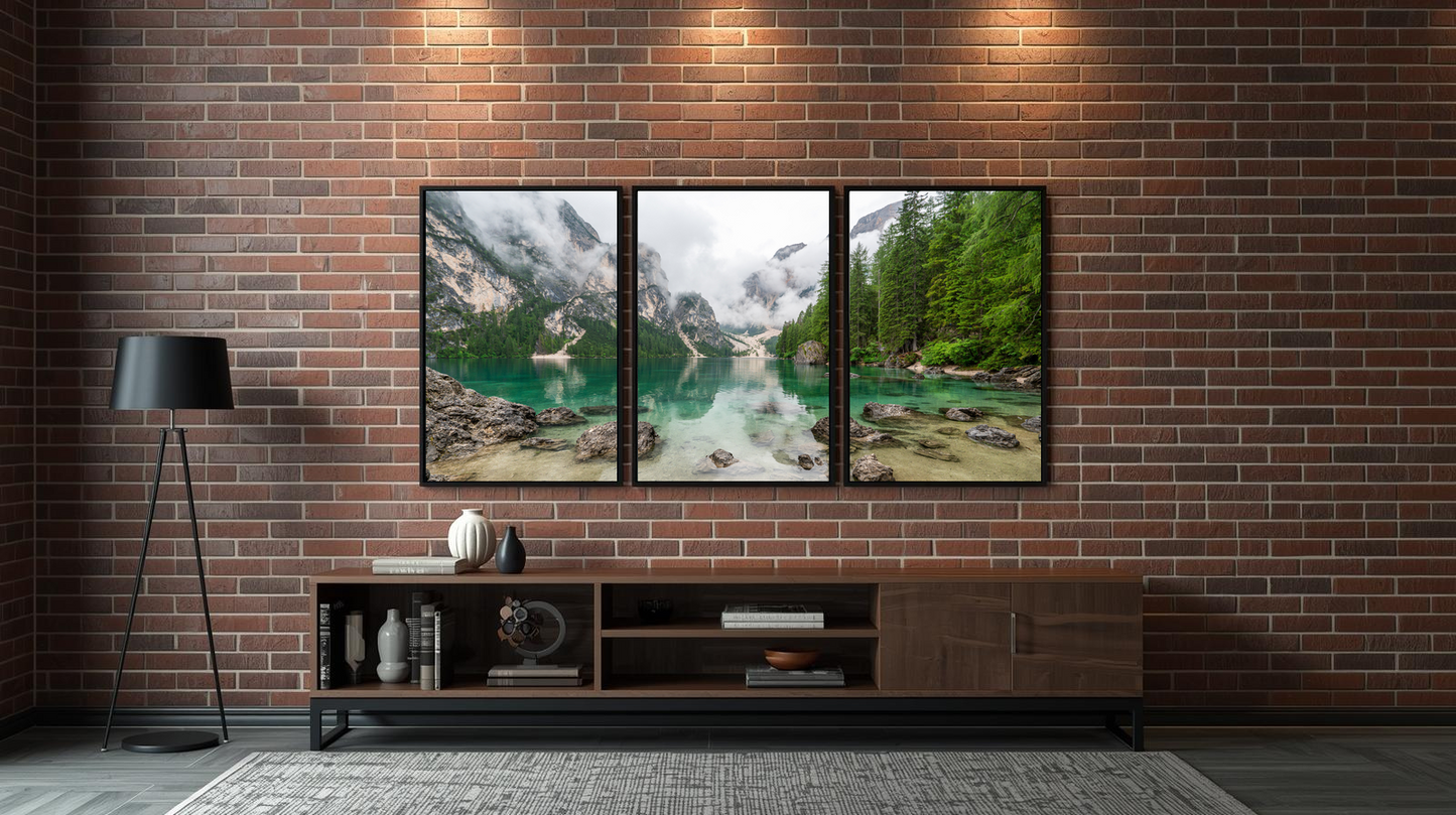 Alpine Reflections: Emerald Veil