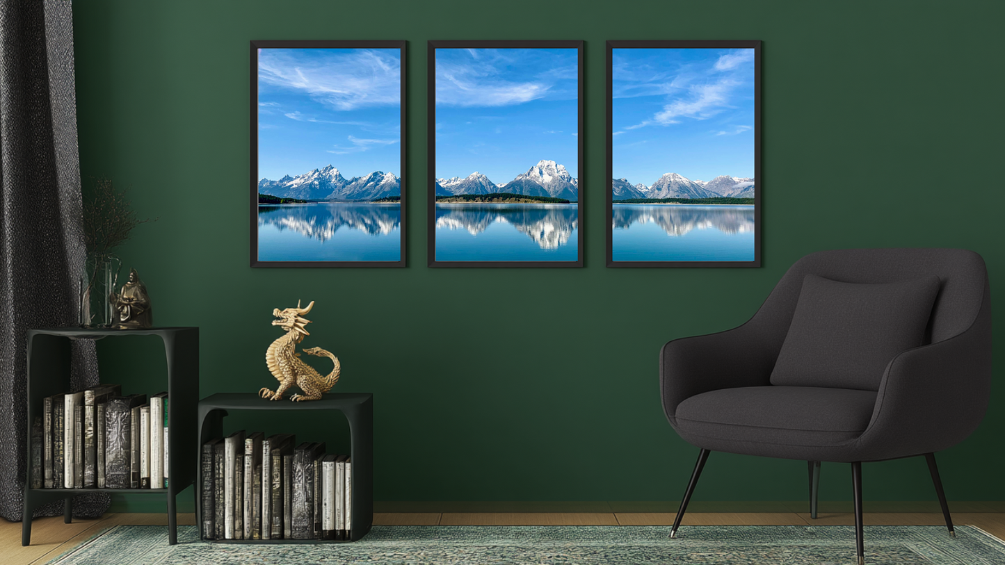 Alpine Reflections: Mistbound Shores