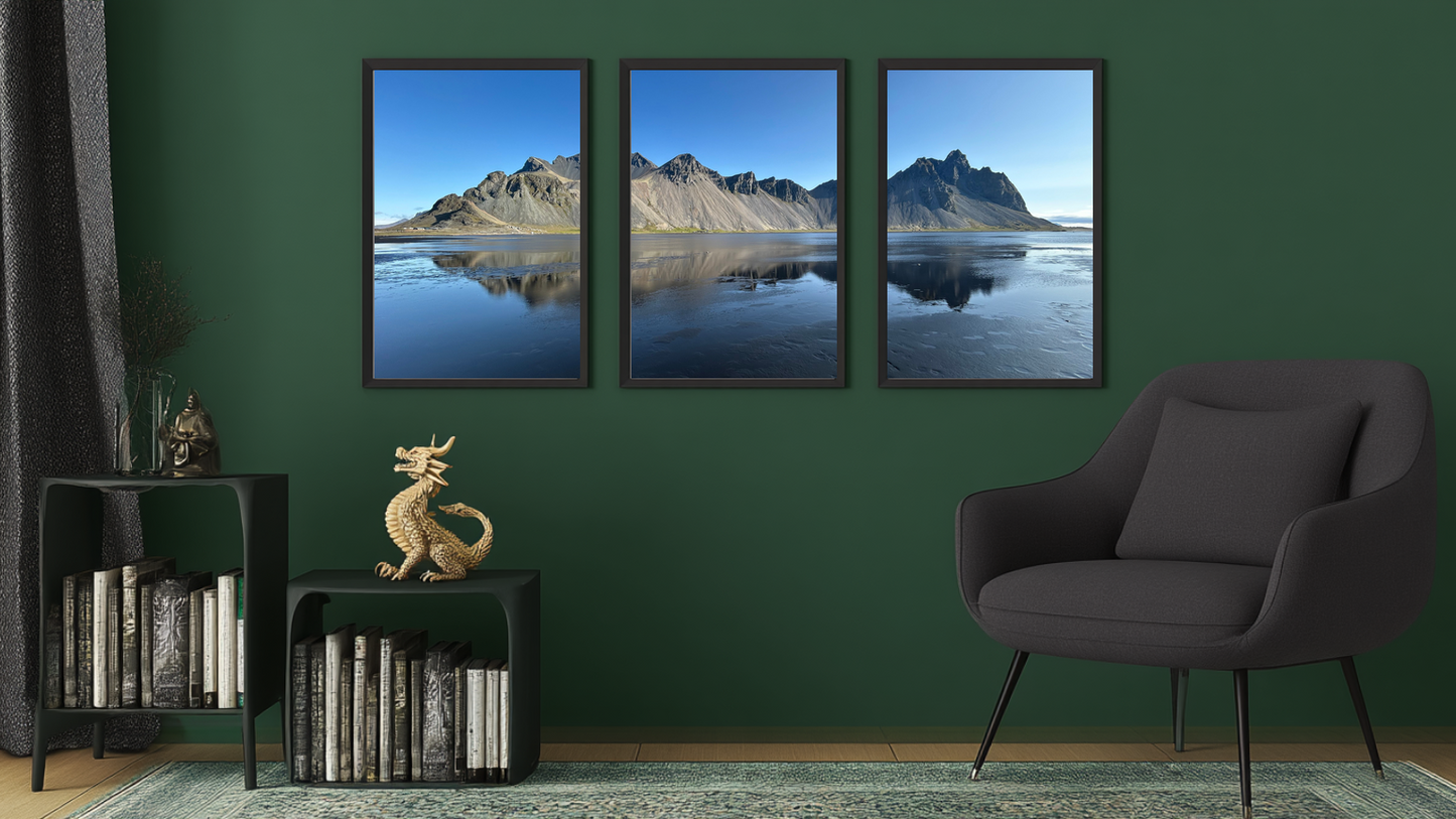 Alpine Reflections: Shattered Sky