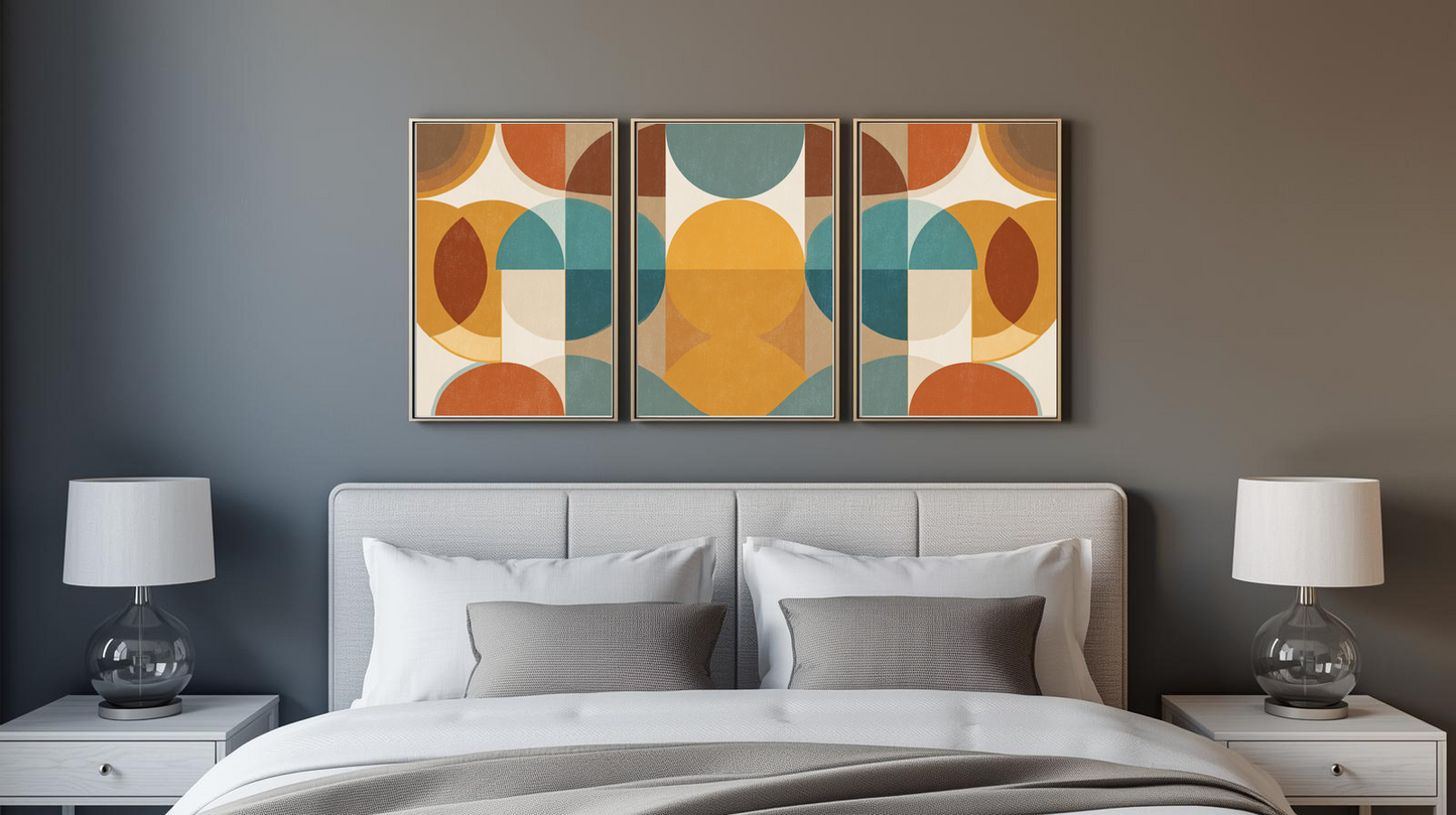 Mid Century Modern Geometric: Abstract Arc