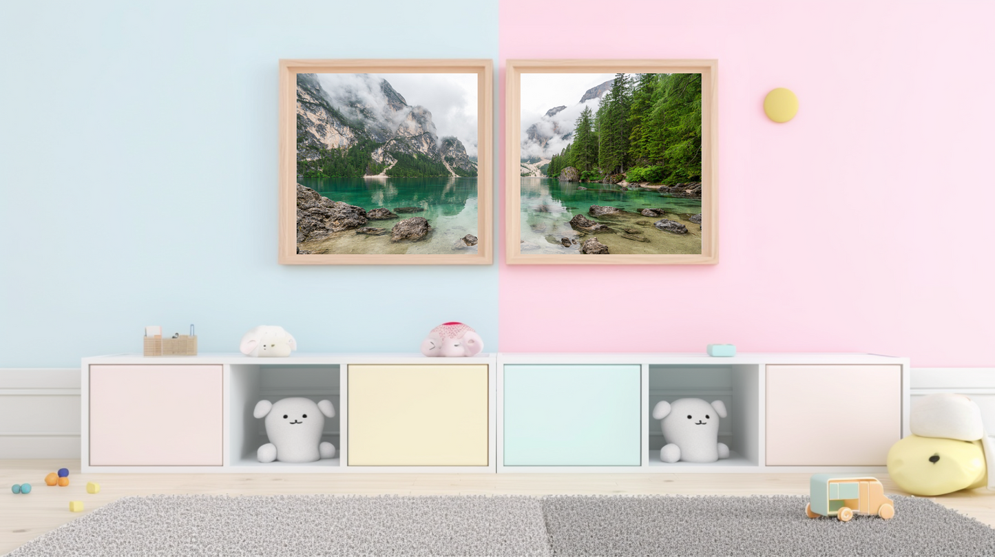 Alpine Reflections: Emerald Veil