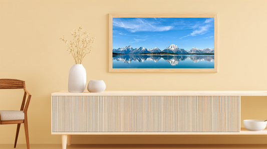 Alpine Reflections: Mistbound Shores