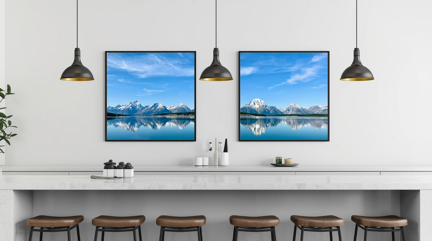 Alpine Reflections: Mistbound Shores