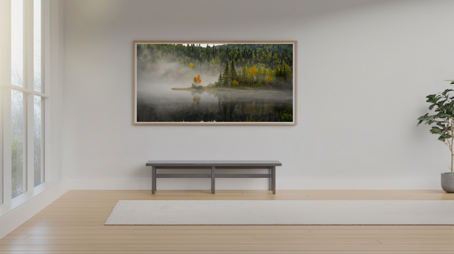 Alpine Reflections: Mistwood Veil