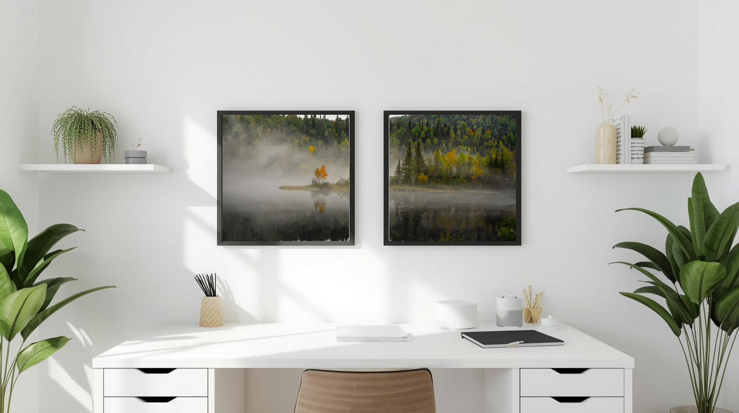 Alpine Reflections: Mistwood Veil