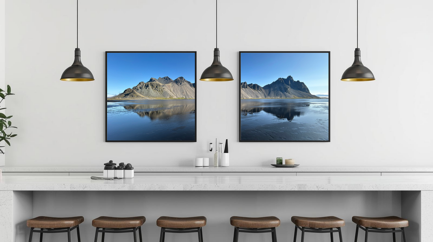 Alpine Reflections: Shattered Sky