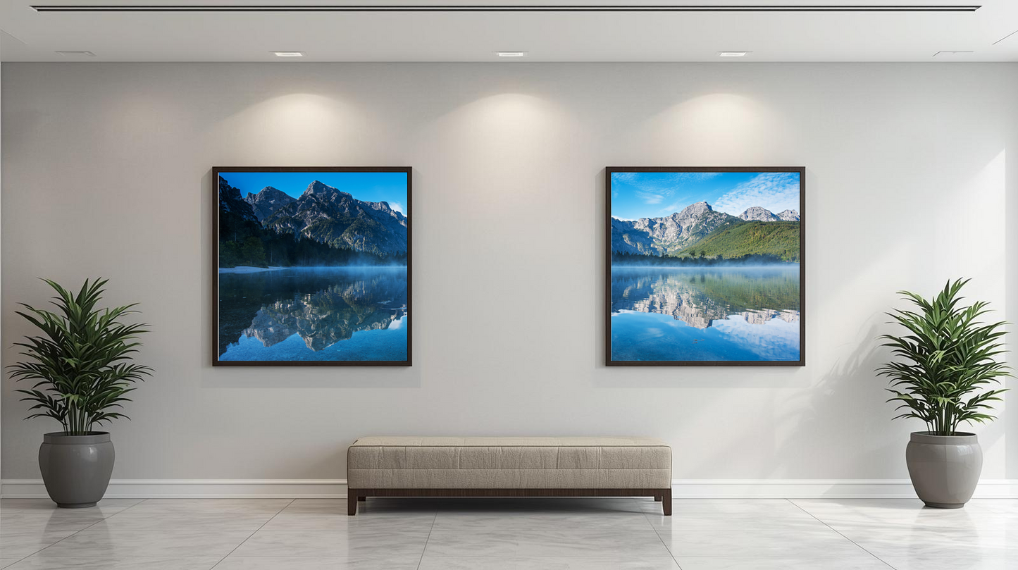 Alpine Reflections: Veil of Dawn