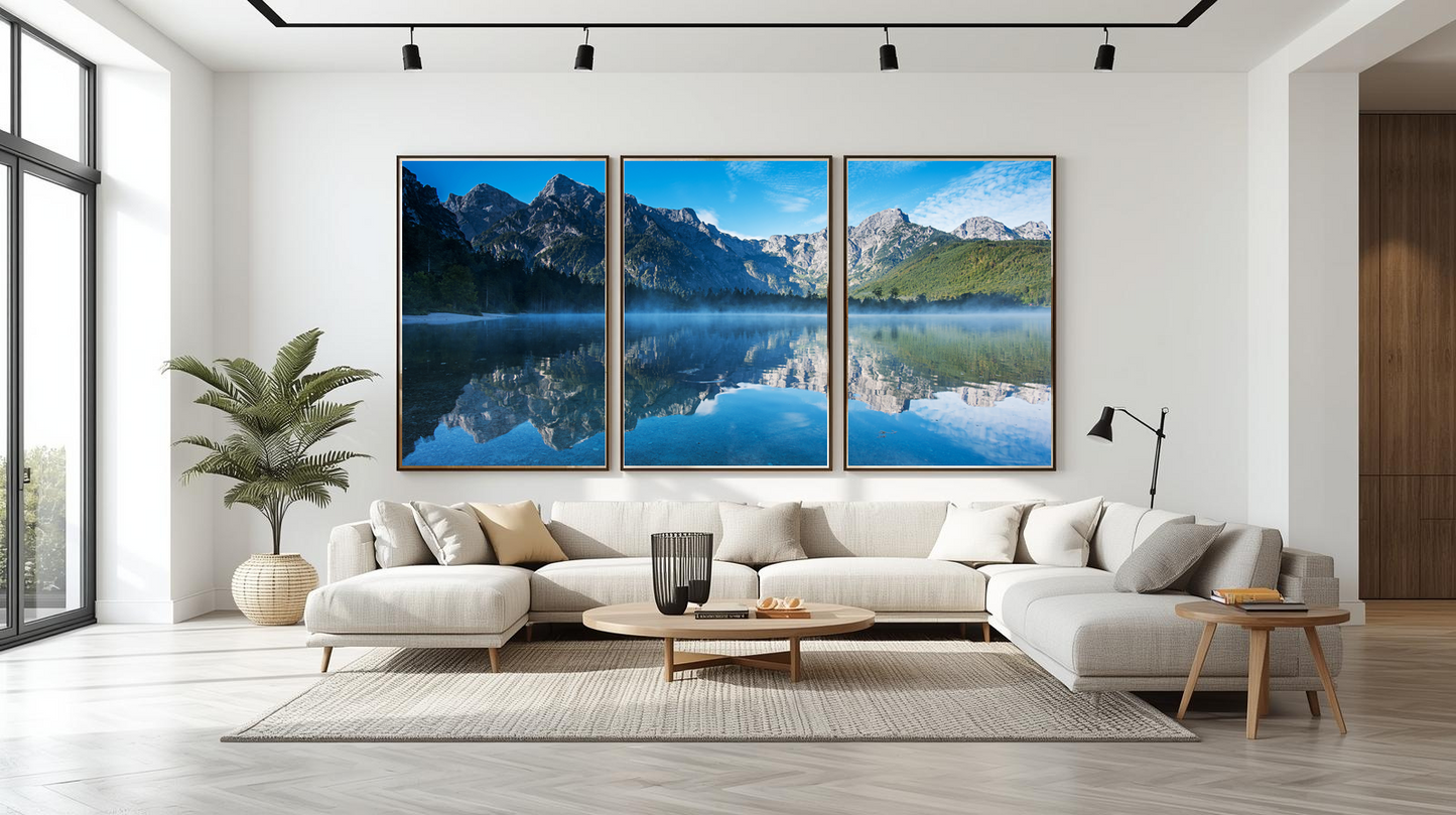 Alpine Reflections: Veil of Dawn