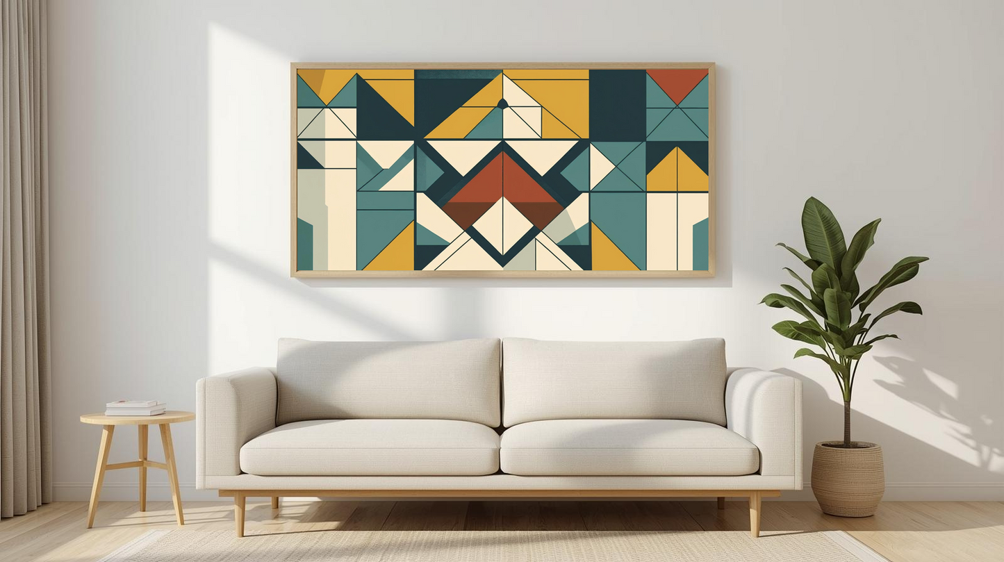 Mid Century Modern Geometric: Retro Axis
