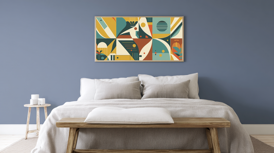 Mid Century Modern Geometric: Colorfield Orbit