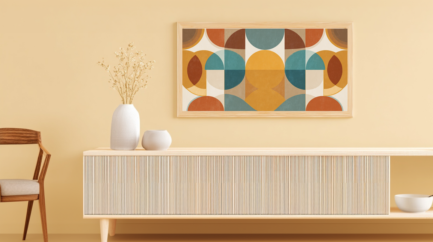 Mid Century Modern Geometric: Abstract Arc