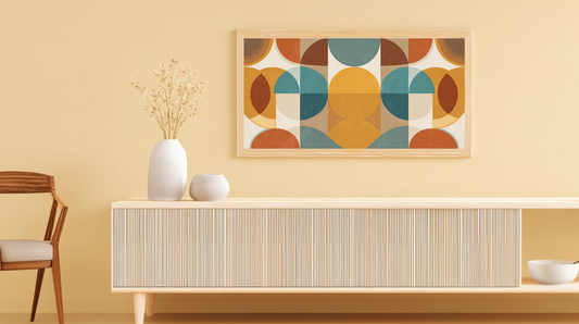 Mid Century Modern Geometric: Abstract Arc