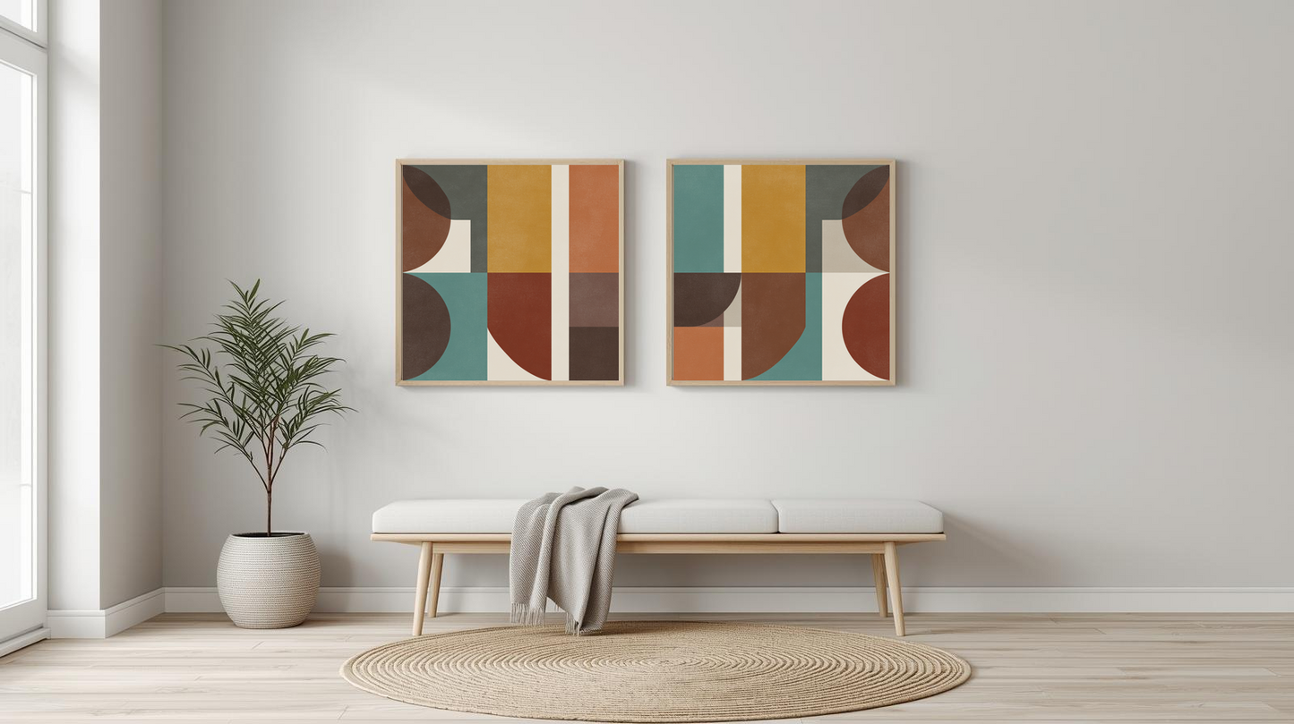 Mid Century Modern Geometric: Interval Essence