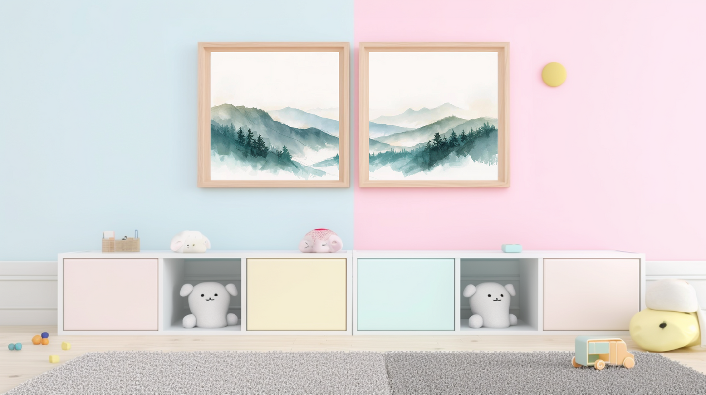 Serenity in Ink: Alpine Stillness