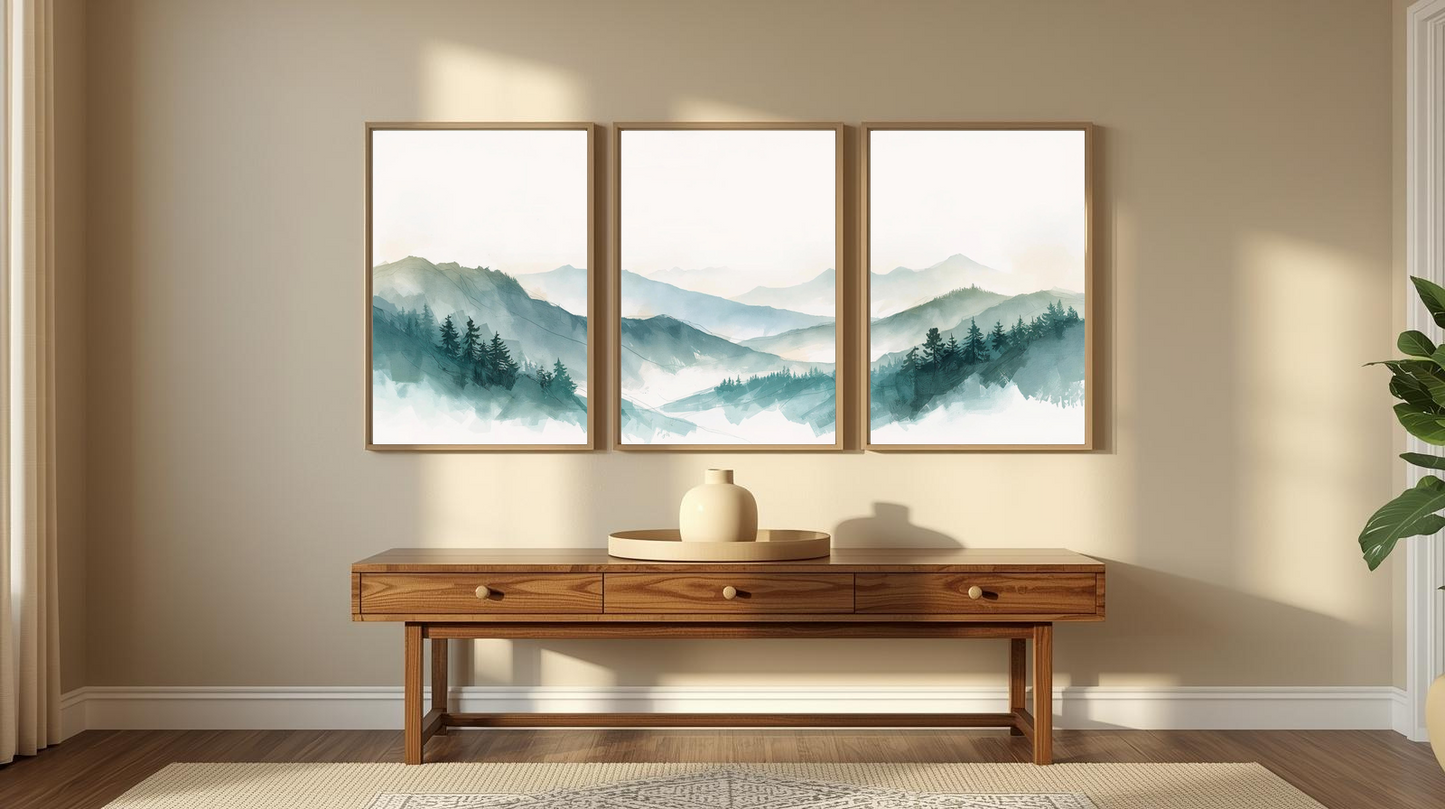 Serenity in Ink: Alpine Stillness