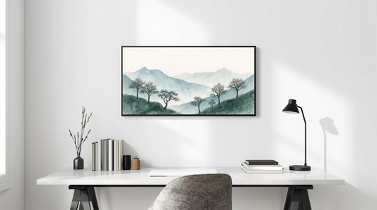 Serenity in Ink: Evergreen Tranquility