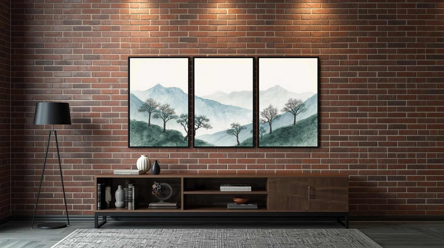 Serenity in Ink: Evergreen Tranquility