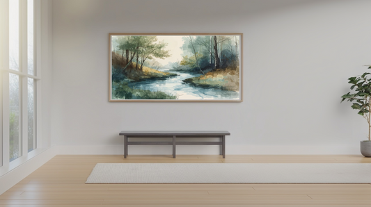 Serenity in Ink: Riverstone Passage