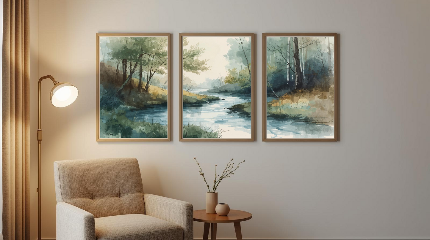 Serenity in Ink: Riverstone Passage