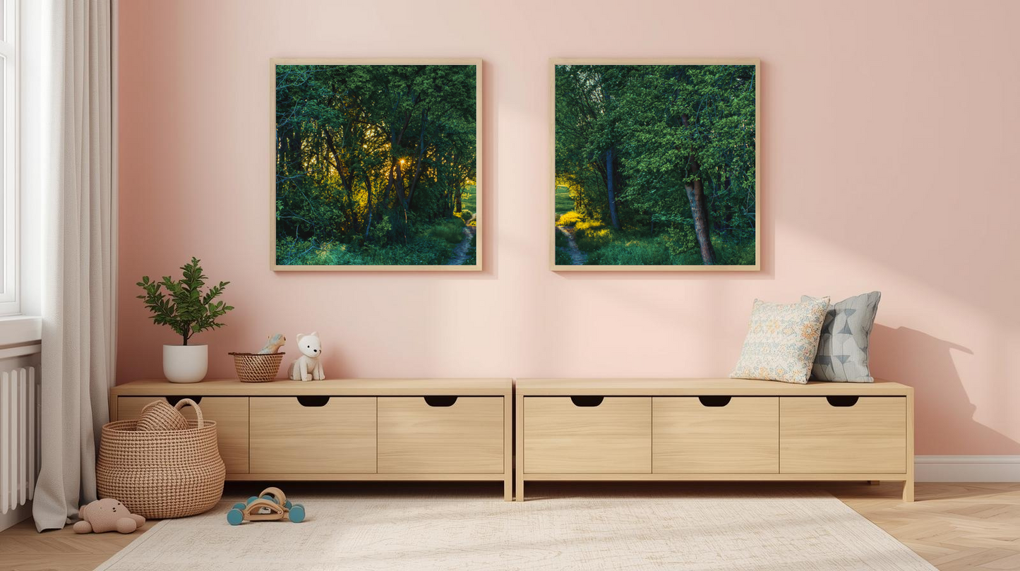 Woodland Passage: Golden Ascent