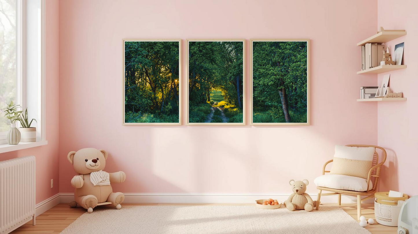 Woodland Passage: Golden Ascent